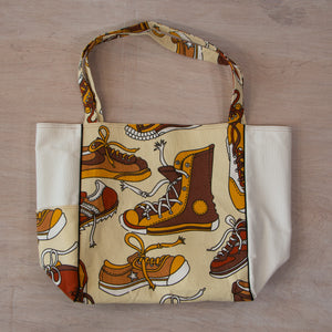 Large Beach Bag made from retro and vintage fabrics